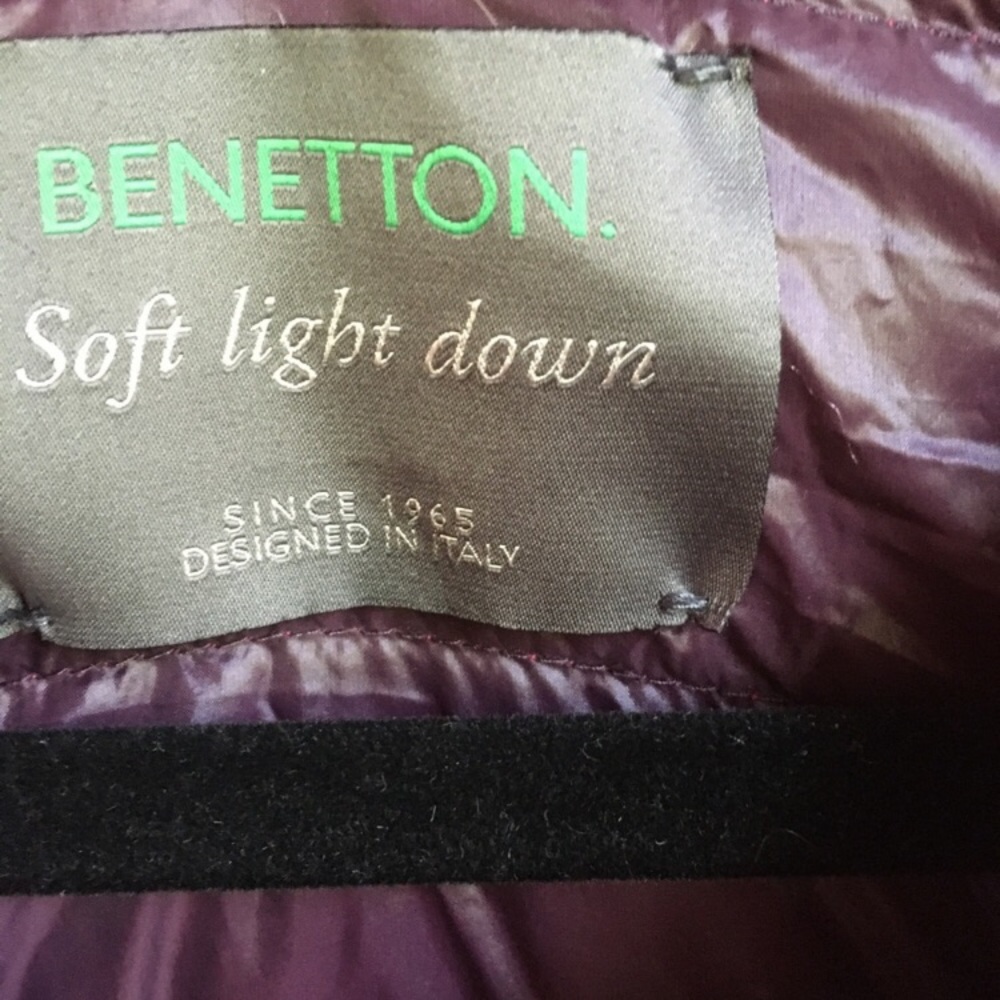Benetton fuchsia lightweight down jacket - Picture 3 of 5